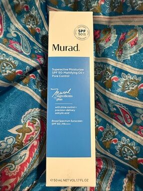 Murad Superactive Moisturizer SPF 50 - Mattifying Oil & Pore Control —asking $30